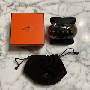 ❌SOLD❌Hermes Curved Buffalo Horn Manchette Cuff